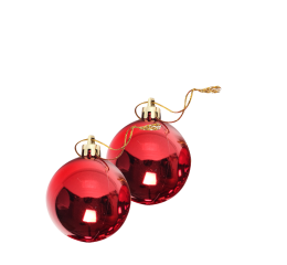 NATAL BOLA LISA 7CM NTB1005 VM C/2